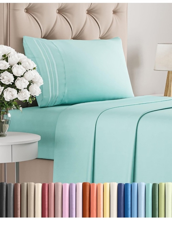 CGX Unlimited Other - Twin Size 3 Piece Sheet Set - Spa Blue